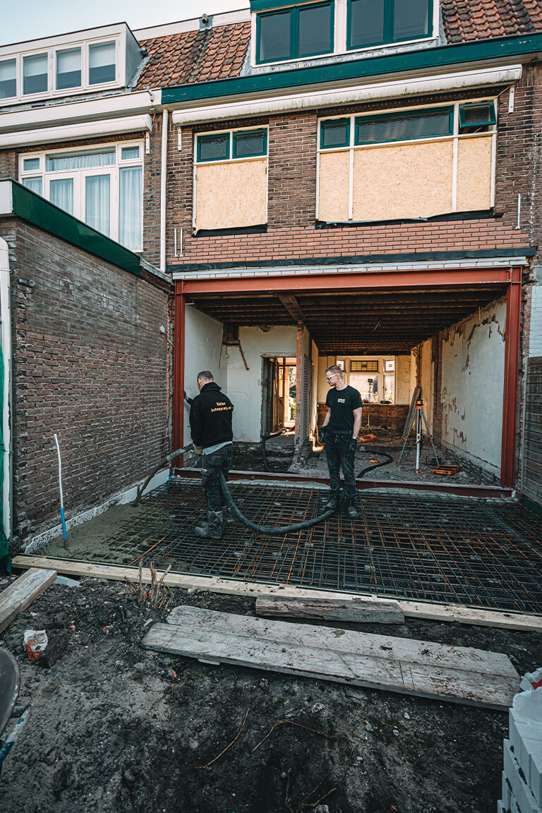 RvR Betonpomp verhuur Werkzaamheden Particulier Betonvloer Storten Constructievloer